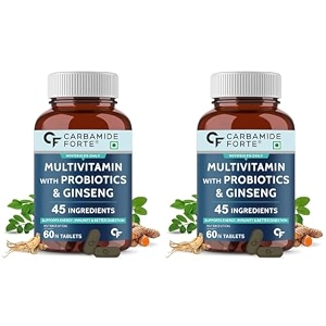 carbamide forte multivitamin for men with probiotics supplement - 60 capsulescomprehensive multivitamin tablets for men with ginsenggrape seed extractvitamin cand vitamin k2 mk72 count