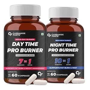 carbamide forte night amp day fat burner for men amp women  24-hour metabolic support amp weight loss support - 60 capsules each pack of 3