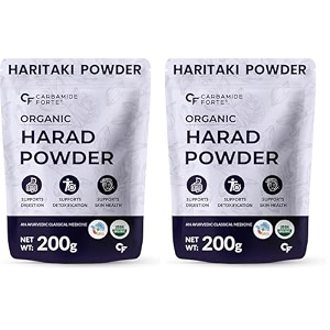 carbamide forte organic harad powder  haritaki powder for digestion cleansing amp wellness  kadukkai powder for digestion amp detox support  200g pack of 2