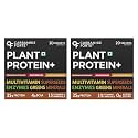 Carbamide Forte Plant Protein Powder - Plant Based Protein Powder with Multivitamin, Minerals, Superfoods, Pea Protein, Digestive Enzymes | 5 Flavors Protein Powder - Pack Of 40