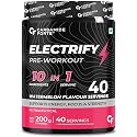 Carbamide Forte Pre Workout For Men & Women | Electrify Pre Workout Focus Supplement For Men & Women For Energy & Strength | Pre-Workout Supplements For Gym | Watermelon Flavor - 200g