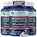 Carbamide Forte Probiotics Supplement 50 Billion CFU for Women &amp; Men | Probiotics for Gut Health Supplement | Support Digestion &amp; Immunity | Gut Health Probiotics – 60 Veg Capsules (Pack of 3)