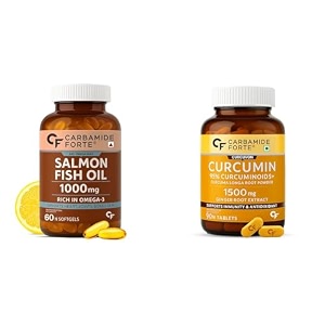 carbamide forte salomega omega 3-60 capsules amp curcumin tablets with piperine and 95 curcuminoids - 90 tablets