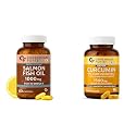 Carbamide Forte Salomega Omega 3-60 Capsules &amp; Curcumin Tablets with Piperine and 95% Curcuminoids - 90 Tablets