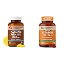 Carbamide Forte Salomega Omega 3-60 Capsules &amp; Vitamin D tablets with Vitamin K2 MK7-120 tablets