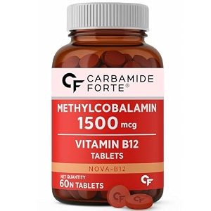 carbamide forte vitamin b12 tablets  methylcobalamin 1500mcg - active form of methylcobalamin vitamin b12 supplements for men amp women - 60 tablets