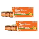Carbamide Forte Vitamin D3 Shots 60000 IU | Cholecalciferol 60000 IU | Vitamin D Supplement | Vit D3 60000 IU | 8 X 5 ML (Pack of 2)