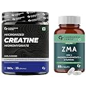 Carbamide Forte ZMA Supplements- 60 Veg Tablets 60 Count (Pack of 1) &amp; Carbamide Forte Micronised Creatine Monohydrate Powder- 33 Servings - 100g