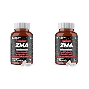 carbamide forte zma supplements for men amp women - zinc magnesium aspartate amp vitamin b6 - nighttime muscle recovery supplements for muscle strength - 60 veg tablets 60 count pack of 2