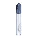 Carbide Chamfer End Mill 90 Degree 1/2" Shank Dia - V Groove, AlTiN Coated 4 Flute - for Alloy Steels,Hardened Steels