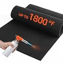 Carbon Felt Fireproof Welding Blanket, 12 x 36" Welding Blanket Heat Resistant Up to 1800°F,Flame Retardant Fabric Carbon Felt for Welders, Soldering Welding Brazing (1 pack)