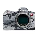Carbon Fiber Camera Skin Compatible with Canon EOS R5C (2022) - Gray Camouflage - Premium 3M Vinyl Protective Wrap Decal Cover - Easy to Apply | Crafted in the USA by MightySkins