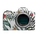 Carbon Fiber Camera Skin Compatible with Canon EOS R5C (2022) - Tropical Hibiscus - Premium 3M Vinyl Protective Wrap Decal Cover - Easy to Apply | Crafted in the USA by MightySkins