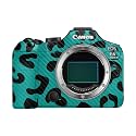Carbon Fiber Camera Skin Compatible with Canon EOS R6 Mark III (2025) - Teal Leopard - Premium 3M Vinyl Protective Wrap Decal Cover - Easy to Apply | Crafted in the USA by MightySkins