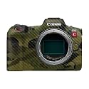 Carbon Fiber Camera Skin Compatible with Canon EOS R5C (2022) - Green Camouflage - Premium 3M Vinyl Protective Wrap Decal Cover - Easy to Apply | Crafted in the USA by MightySkins