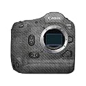 Carbon Fiber Camera Skin Compatible with Canon EOS R1 (2024) - Scratched Up - Premium 3M Vinyl Protective Wrap Decal Cover - Easy to Apply | Crafted in the USA by MightySkins