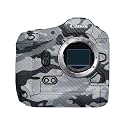 Carbon Fiber Camera Skin Compatible with Canon EOS R1 (2024) - Gray Camouflage - Premium 3M Vinyl Protective Wrap Decal Cover - Easy to Apply | Crafted in the USA by MightySkins
