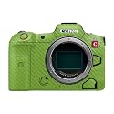 Carbon Fiber Camera Skin Compatible with Canon EOS R5C (2022) - Solid Lime Green - Premium 3M Vinyl Protective Wrap Decal Cover - Easy to Apply | Crafted in the USA by MightySkins