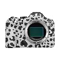 Carbon Fiber Camera Skin Compatible with Canon EOS R6 Mark III (2025) - Snow Leopard Print - Premium 3M Vinyl Protective Wrap Decal Cover - Easy to Apply | Crafted in the USA by MightySkins