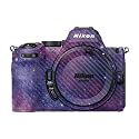 Carbon Fiber Camera Skin Compatible with Nikon Z5 II (2025) - Violet Stars - Premium 3M Vinyl Protective Wrap Decal Cover - Easy to Apply | Crafted in the USA by MightySkins