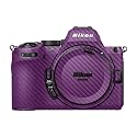 Carbon Fiber Camera Skin Compatible with Nikon Z5 II (2025) - Solid Purple - Premium 3M Vinyl Protective Wrap Decal Cover - Easy to Apply | Crafted in the USA by MightySkins