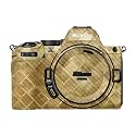 Carbon Fiber Camera Skin Compatible with Nikon Z5 II (2025) - Gold Tiles - Premium 3M Vinyl Protective Wrap Decal Cover - Easy to Apply | Crafted in the USA by MightySkins