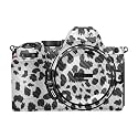 Carbon Fiber Camera Skin Compatible with Nikon Z5 II (2025) - Snow Leopard Print - Premium 3M Vinyl Protective Wrap Decal Cover - Easy to Apply | Crafted in the USA by MightySkins