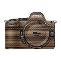 Carbon Fiber Camera Skin Compatible with Nikon Z5 II (2025) - Dark Zebra Wood - Premium 3M Vinyl Protective Wrap Decal Cover - Easy to Apply | Crafted in the USA by MightySkins