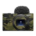 Carbon Fiber Camera Skin Compatible with Sony ZV-1 Mark II (2023) - Green Camouflage - Premium 3M Vinyl Protective Wrap Decal Cover - Easy to Apply | Crafted in the USA by MightySkins