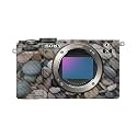 Carbon Fiber Camera Skin Compatible with Sony A7C Mark II (2023) - Riverbed - Premium 3M Vinyl Protective Wrap Decal Cover - Easy to Apply | Crafted in the USA by MightySkins