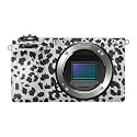 Carbon Fiber Camera Skin Compatible with Sony A6700 Mirrorless Camera (2023) - Snow Leopard Print - Premium 3M Vinyl Protective Wrap Decal Cover - Easy to Apply | Crafted in the USA by MightySkins