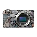 Carbon Fiber Camera Skin Compatible with Sony A6700 Mirrorless Camera (2023) - Riverbed - Premium 3M Vinyl Protective Wrap Decal Cover - Easy to Apply | Crafted in the USA by MightySkins