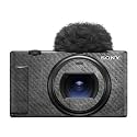 Carbon Fiber Camera Skin Compatible with Sony ZV-1 Mark II (2023) - Scratched Up - Premium 3M Vinyl Protective Wrap Decal Cover - Easy to Apply | Crafted in the USA by MightySkins