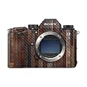 Carbon Fiber Camera Skin Compatible with Sony Alpha 9 III (2024) - Woody - Premium 3M Vinyl Protective Wrap Decal Cover - Easy to Apply | Crafted in the USA by MightySkins