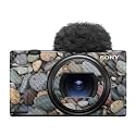 Carbon Fiber Camera Skin Compatible with Sony ZV-1 Mark II (2023) - Riverbed - Premium 3M Vinyl Protective Wrap Decal Cover - Easy to Apply | Crafted in the USA by MightySkins