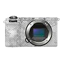 Carbon Fiber Camera Skin Compatible with Sony A6700 Mirrorless Camera (2023) - Viper Snow - Premium 3M Vinyl Protective Wrap Decal Cover - Easy to Apply | Crafted in the USA by MightySkins