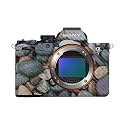 Carbon Fiber Camera Skin Compatible with Sony Alpha A7 Mark V (2025) - Riverbed - Premium 3M Vinyl Protective Wrap Decal Cover - Easy to Apply | Crafted in the USA by MightySkins
