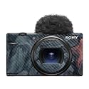 Carbon Fiber Camera Skin Compatible with Sony ZV-1 Mark II (2023) - Storm Cloud - Premium 3M Vinyl Protective Wrap Decal Cover - Easy to Apply | Crafted in the USA by MightySkins