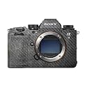 Carbon Fiber Camera Skin Compatible with Sony Alpha 9 III (2024) - Scratched Up - Premium 3M Vinyl Protective Wrap Decal Cover - Easy to Apply | Crafted in the USA by MightySkins