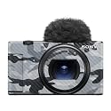 Carbon Fiber Camera Skin Compatible with Sony ZV-1 Mark II (2023) - Gray Camouflage - Premium 3M Vinyl Protective Wrap Decal Cover - Easy to Apply | Crafted in the USA by MightySkins