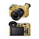 Carbon Fiber Camera Skin Compatible with Sony FX2 Digital Camera (2025) - Solid Marigold - Premium 3M Vinyl Protective Wrap Decal Cover - Easy to Apply | Crafted in the USA by MightySkins