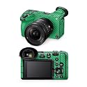 Carbon Fiber Camera Skin Compatible with Sony FX2 Digital Camera (2025) - Solid Green - Premium 3M Vinyl Protective Wrap Decal Cover - Easy to Apply | Crafted in the USA by MightySkins