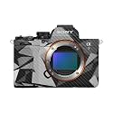 Carbon Fiber Camera Skin Compatible with Sony Alpha A7 Mark V (2025) - Mono Camo - Premium 3M Vinyl Protective Wrap Decal Cover - Easy to Apply | Crafted in the USA by MightySkins