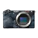 Carbon Fiber Camera Skin Compatible with Sony A6700 Mirrorless Camera (2023) - Storm Cloud - Premium 3M Vinyl Protective Wrap Decal Cover - Easy to Apply | Crafted in the USA by MightySkins