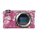 Carbon Fiber Camera Skin Compatible with Sony A6700 Mirrorless Camera (2023) - Sakura Pink - Premium 3M Vinyl Protective Wrap Decal Cover - Easy to Apply | Crafted in the USA by MightySkins