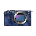 Carbon Fiber Camera Skin Compatible with Sony A7C Mark II (2023) - Blue Ice - Premium 3M Vinyl Protective Wrap Decal Cover - Easy to Apply | Crafted in the USA by MightySkins