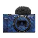 Carbon Fiber Camera Skin Compatible with Sony ZV-1 Mark II (2023) - Blue Ice - Premium 3M Vinyl Protective Wrap Decal Cover - Easy to Apply | Crafted in the USA by MightySkins