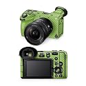 Carbon Fiber Camera Skin Compatible with Sony FX2 Digital Camera (2025) - Solid Lime Green - Premium 3M Vinyl Protective Wrap Decal Cover - Easy to Apply | Crafted in the USA by MightySkins