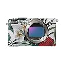 Carbon Fiber Camera Skin Compatible with Sony A7C Mark II (2023) - Tropical Hibiscus - Premium 3M Vinyl Protective Wrap Decal Cover - Easy to Apply | Crafted in the USA by MightySkins