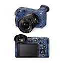 Carbon Fiber Camera Skin Compatible with Sony FX2 Digital Camera (2025) - Blue Ice - Premium 3M Vinyl Protective Wrap Decal Cover - Easy to Apply | Crafted in the USA by MightySkins